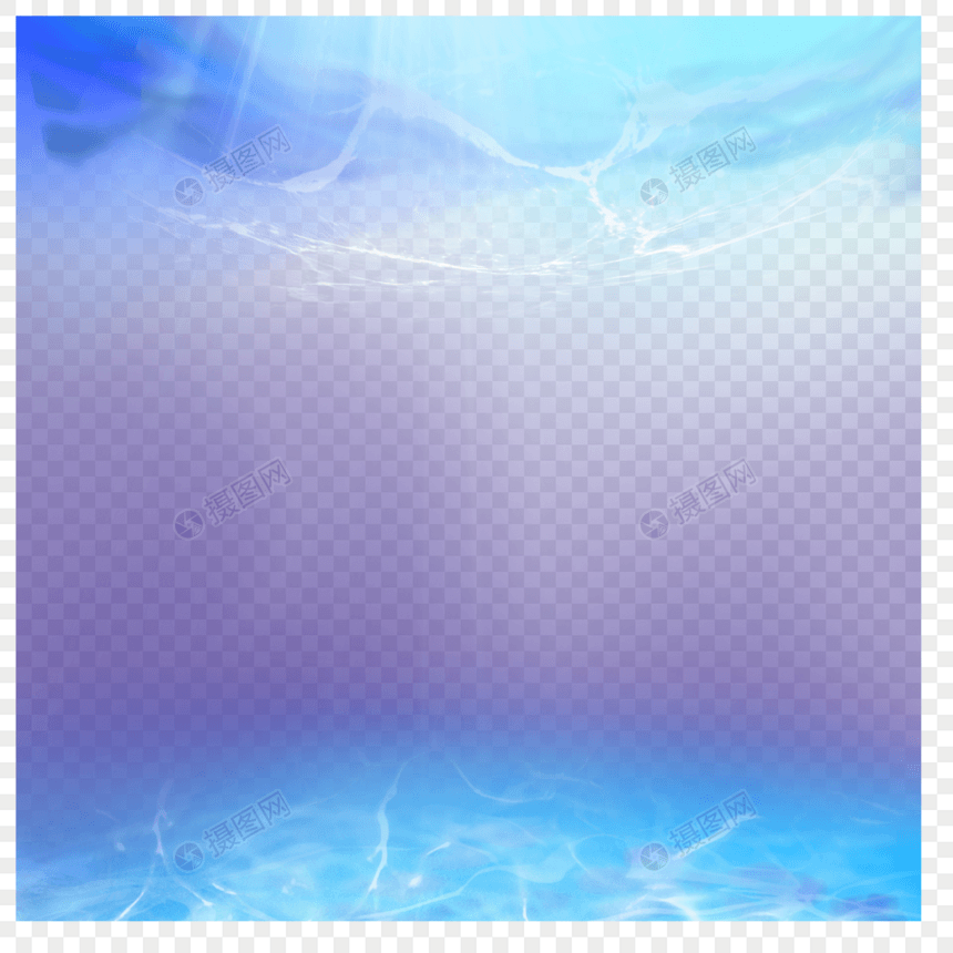 梦幻蓝紫色海洋边框图片