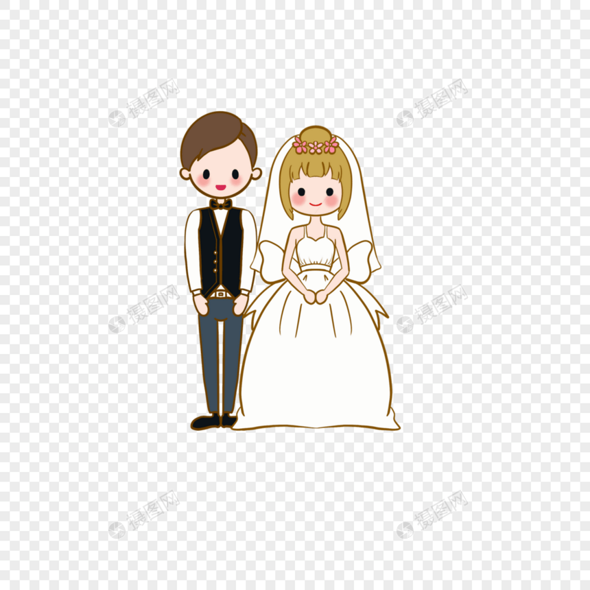 结婚新郎新娘图片
