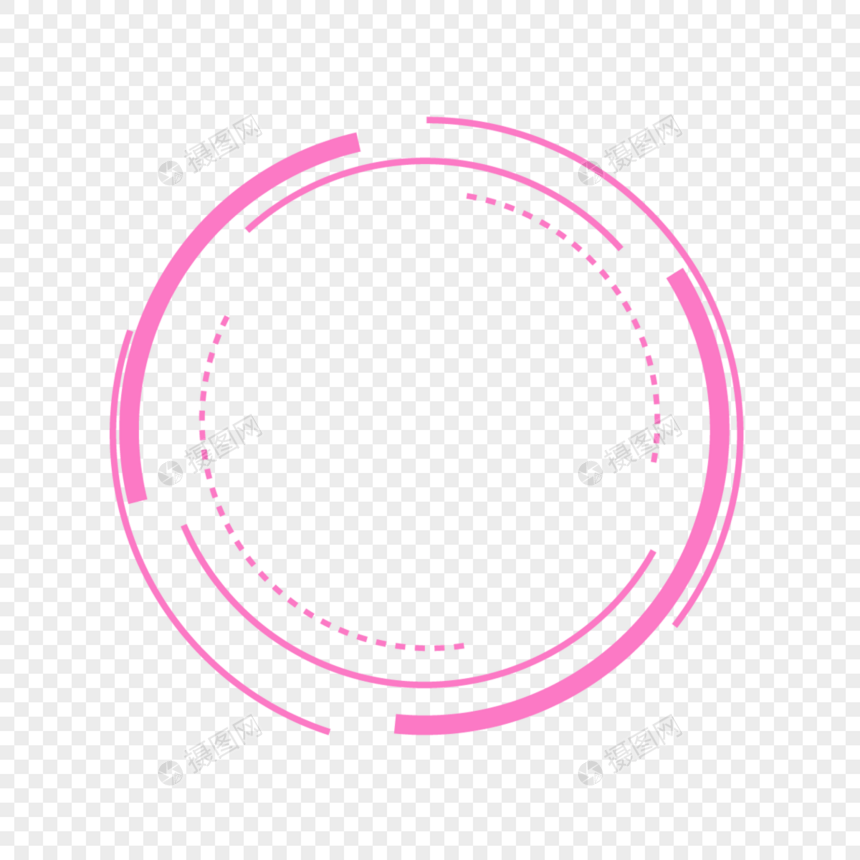 紫色简单圆圈边框纹理图片