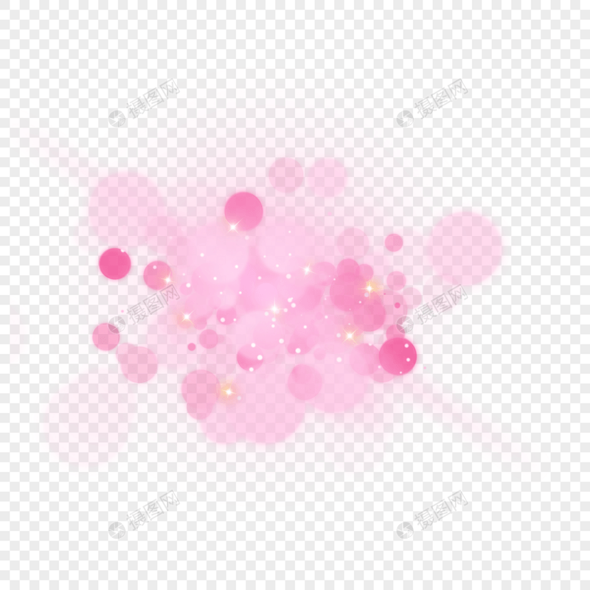 粉色圆形光影抽象光效图片