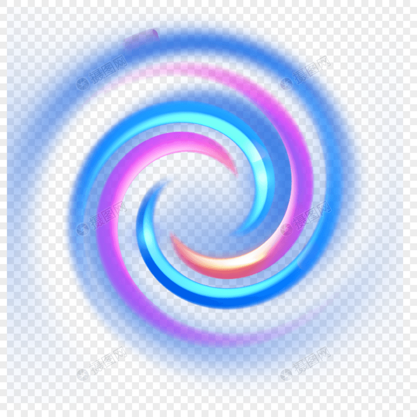 抽象光效炫彩螺旋样式图片