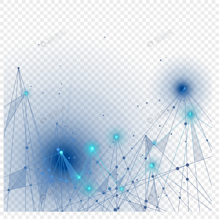 互联网蓝色光效抽象科技图片