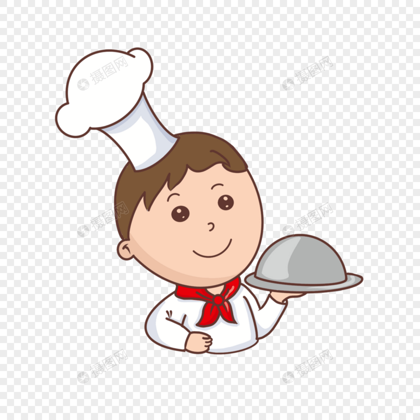 可爱卡通厨师男孩图片