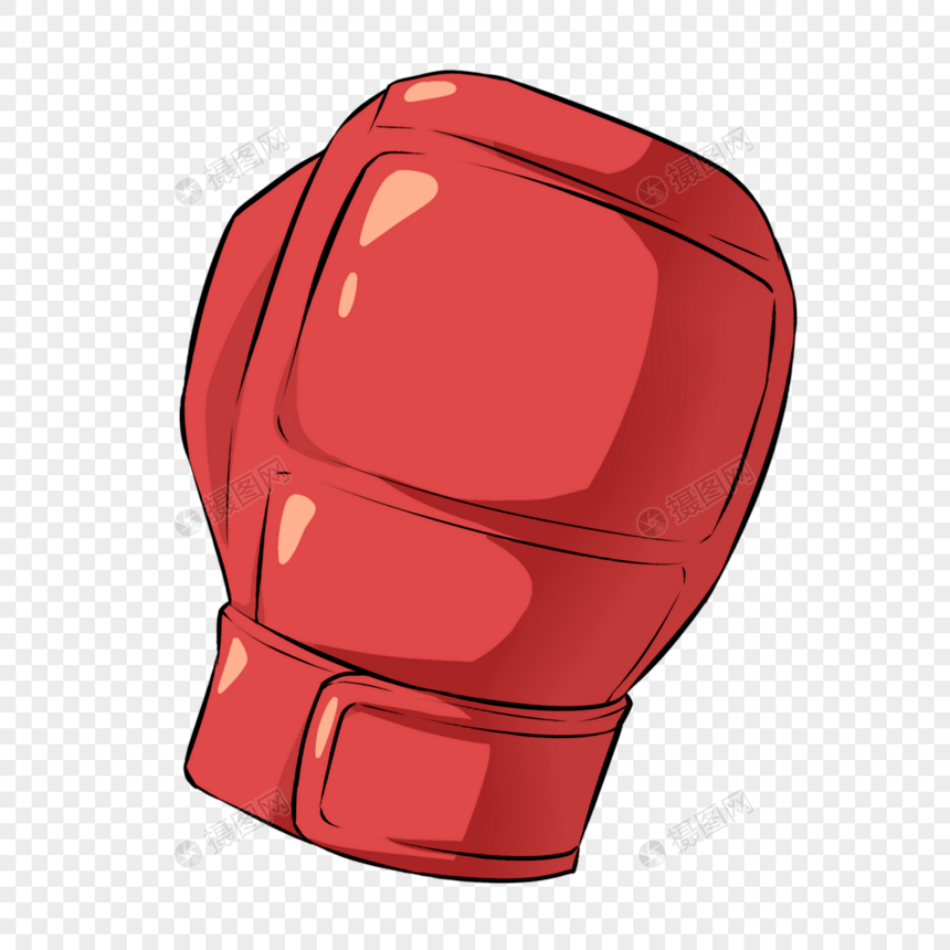 动漫红色拳击手套图片