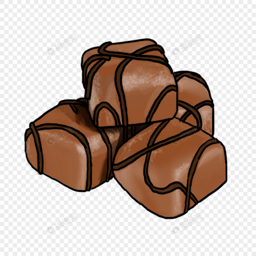 手绘风格巧克力糖果图片