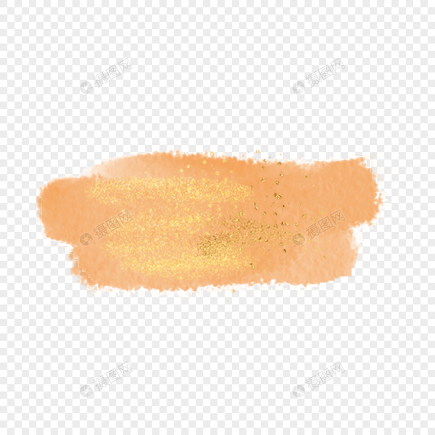橙色墨迹图案水彩污渍图片