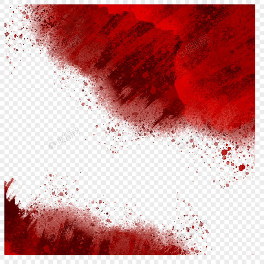 万圣节红色血液边框图片