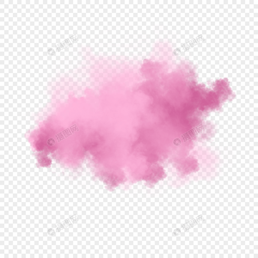粉色写实艺术云朵图片