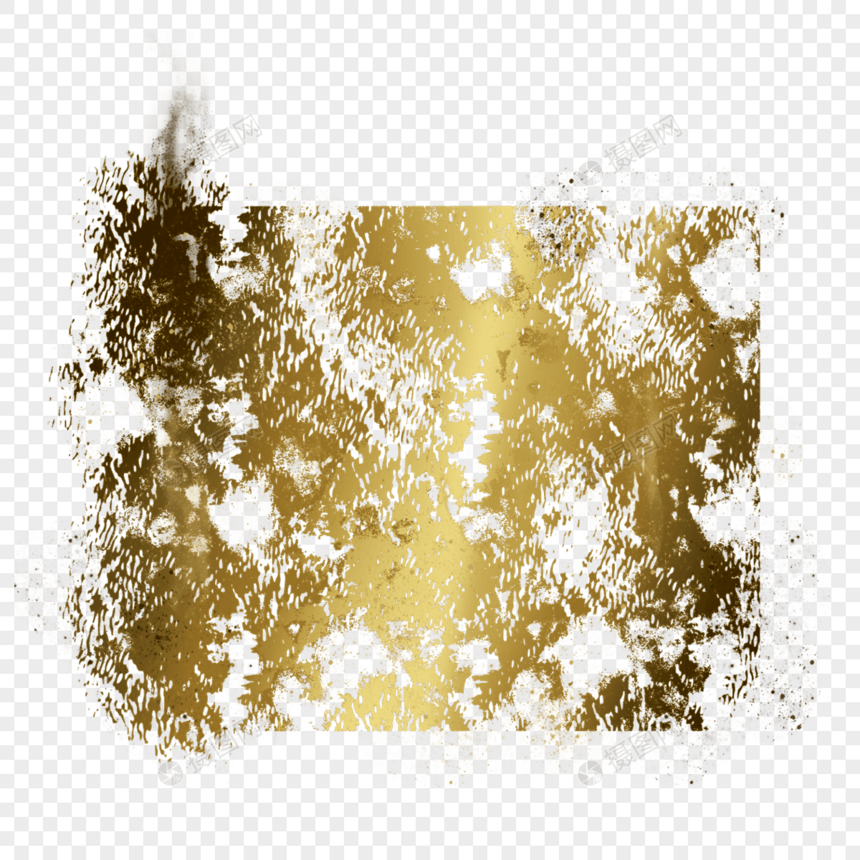 抽象垃圾纹理金箔效果边框图片