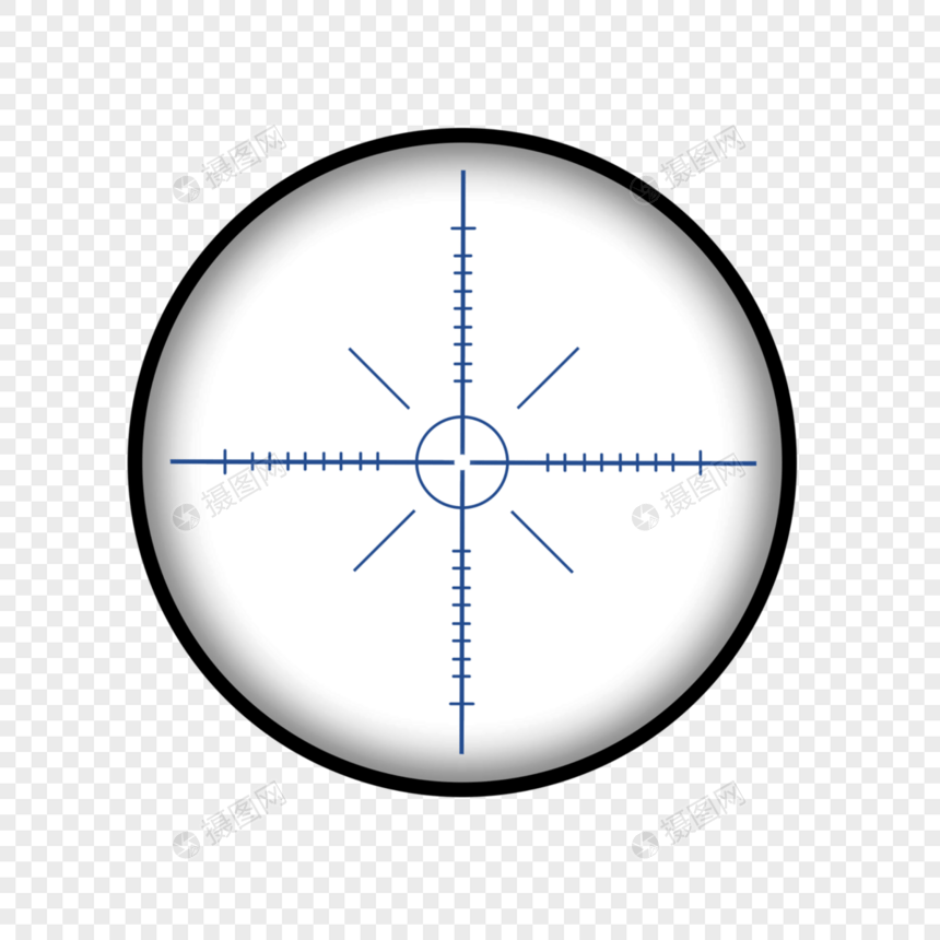 分划板十字准线瞄准镜图片