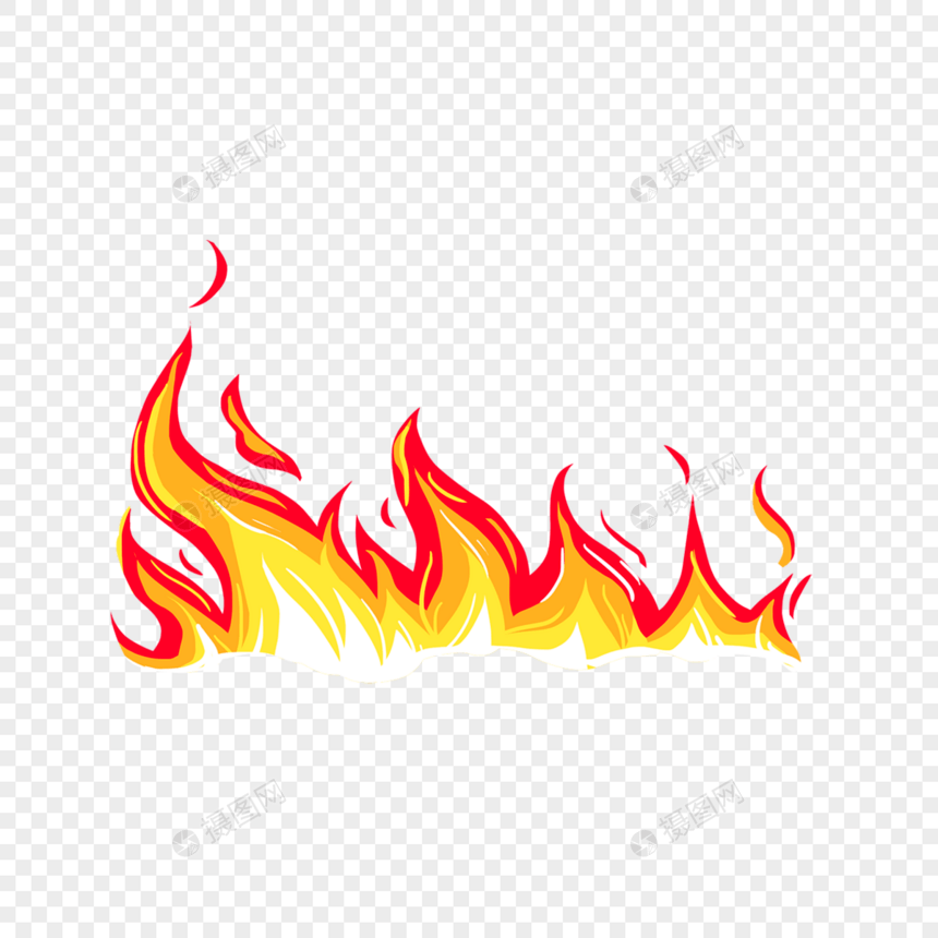 红色热情燃烧的火焰图片