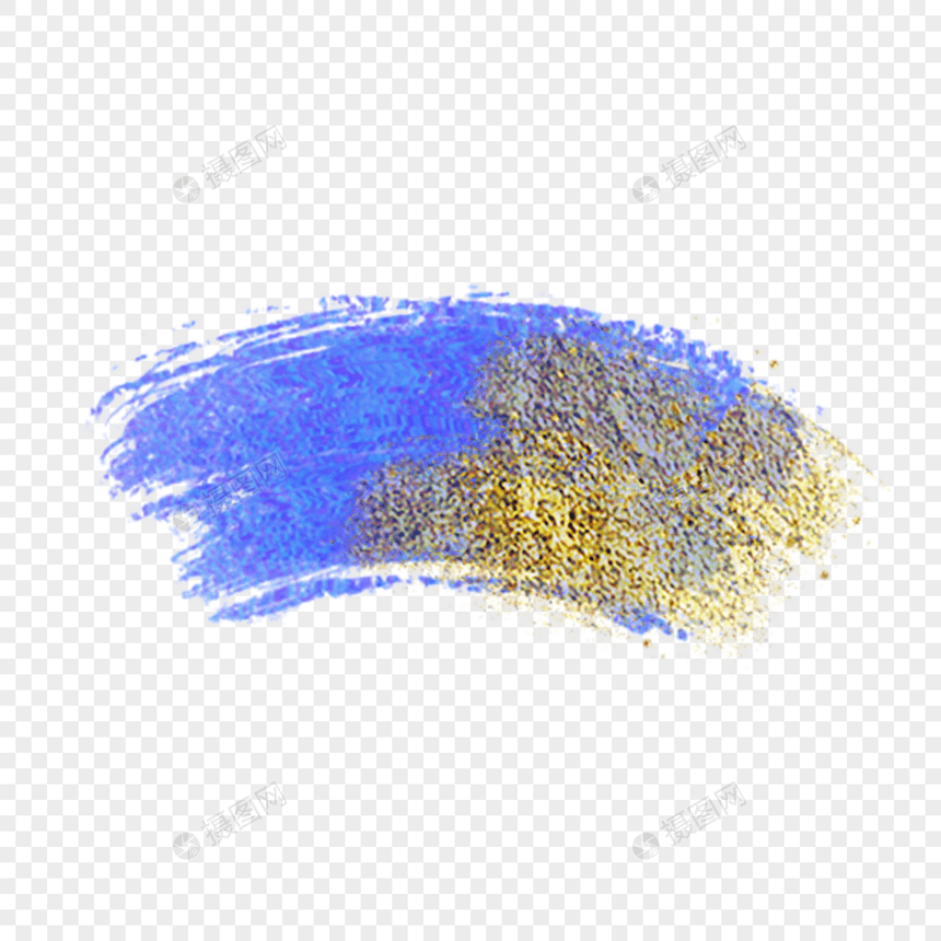 蓝色抽象弧形涂鸦水彩污渍图片