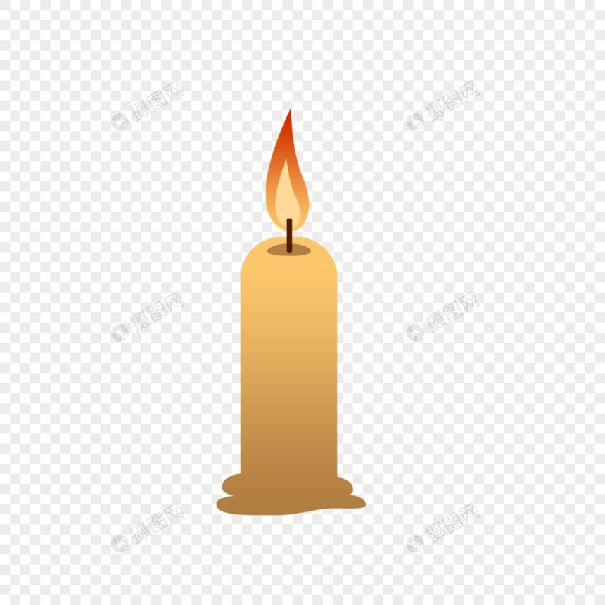 大屠杀纪念日燃烧的卡通蜡烛图片