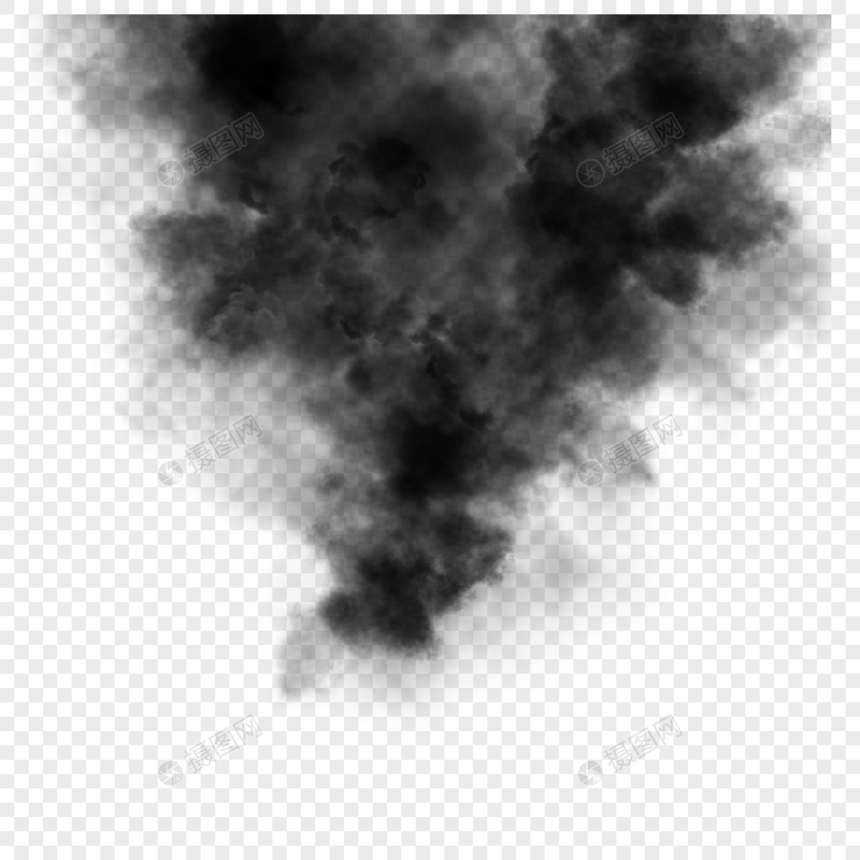 烟雾火灾气体污染抽象图片