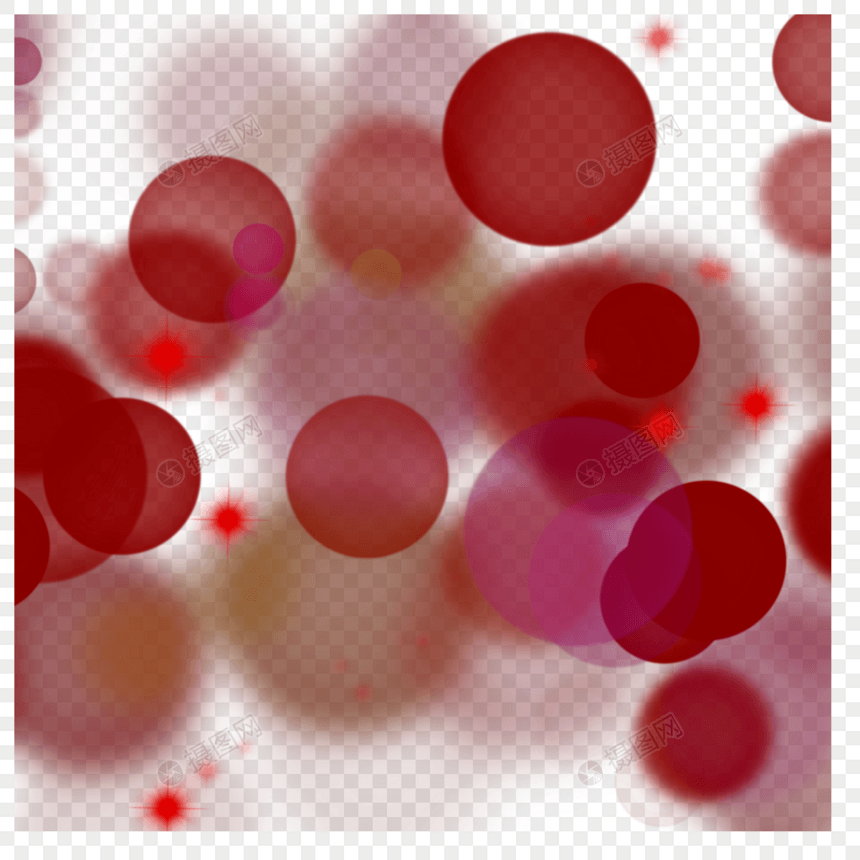 红色抽象散光光斑图片