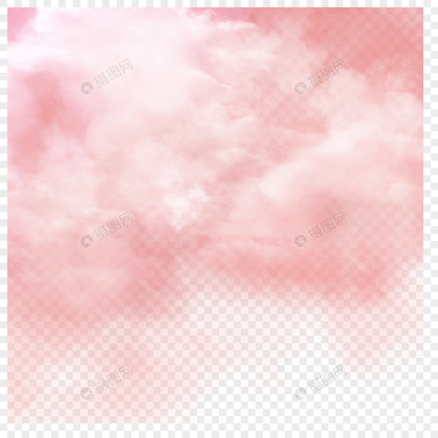 云朵柔软粉色彩云图片