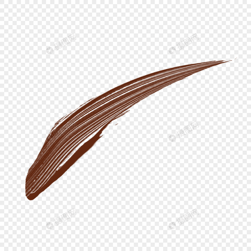 不规则棕色涂抹巧克力酱痕迹图片