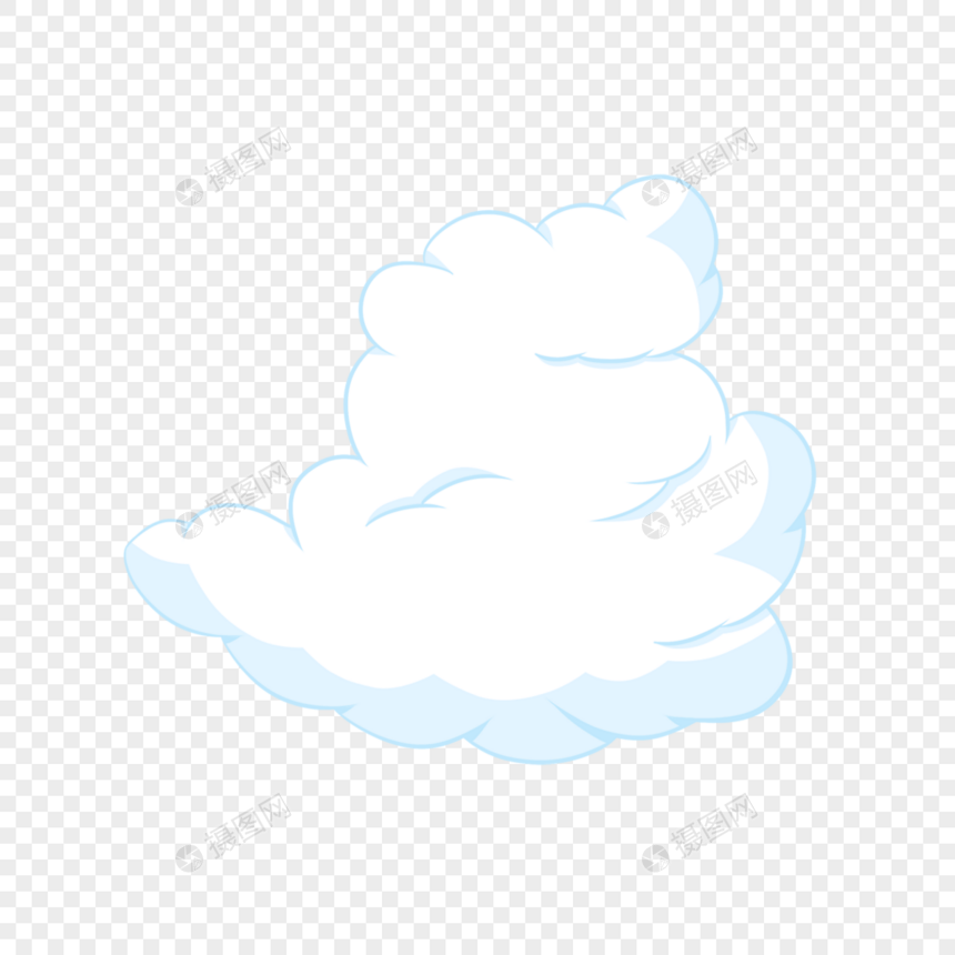 卡通云朵松软白云图片