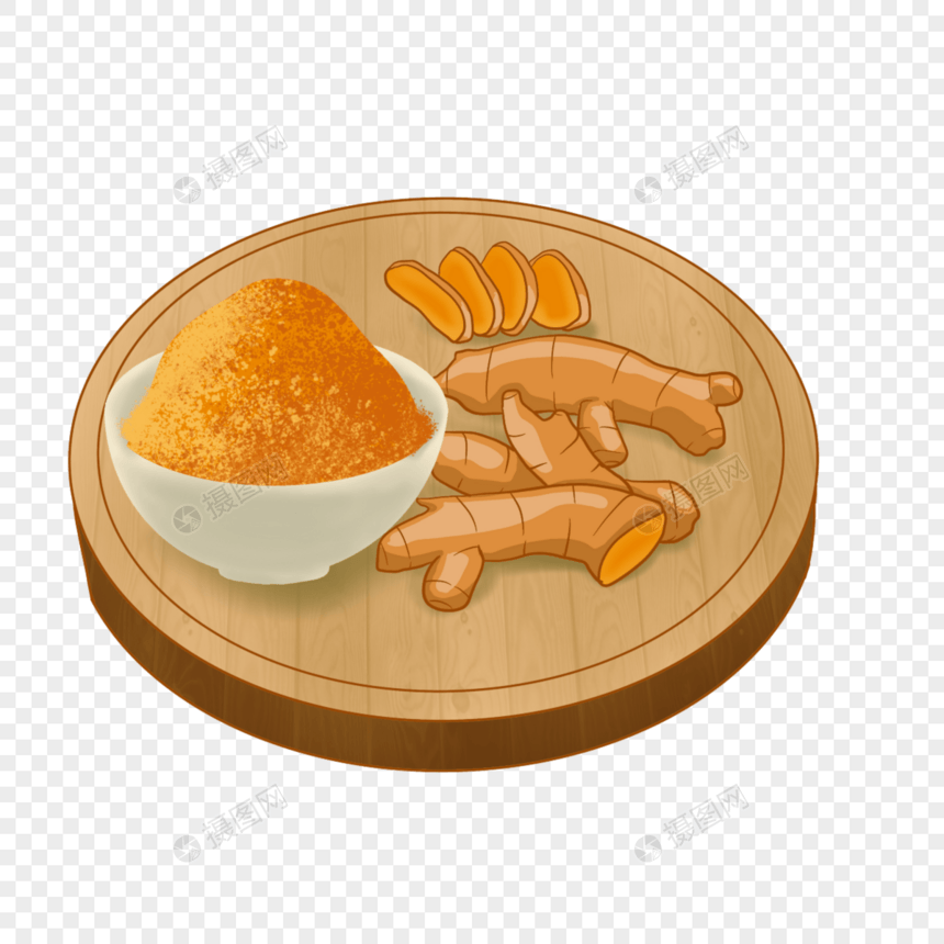 姜黄咖喱粉香料美味食物棕黄色图片