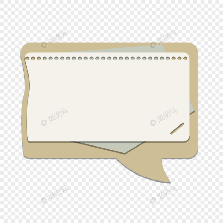 对话框活页纸长方形图案图片