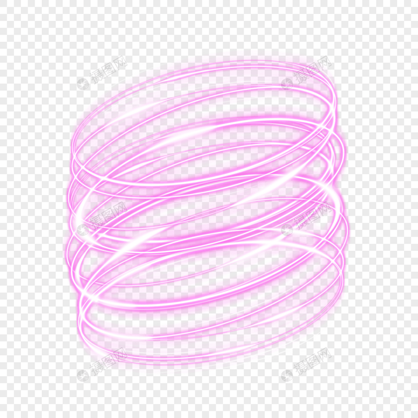 粉色重叠光环效果图片