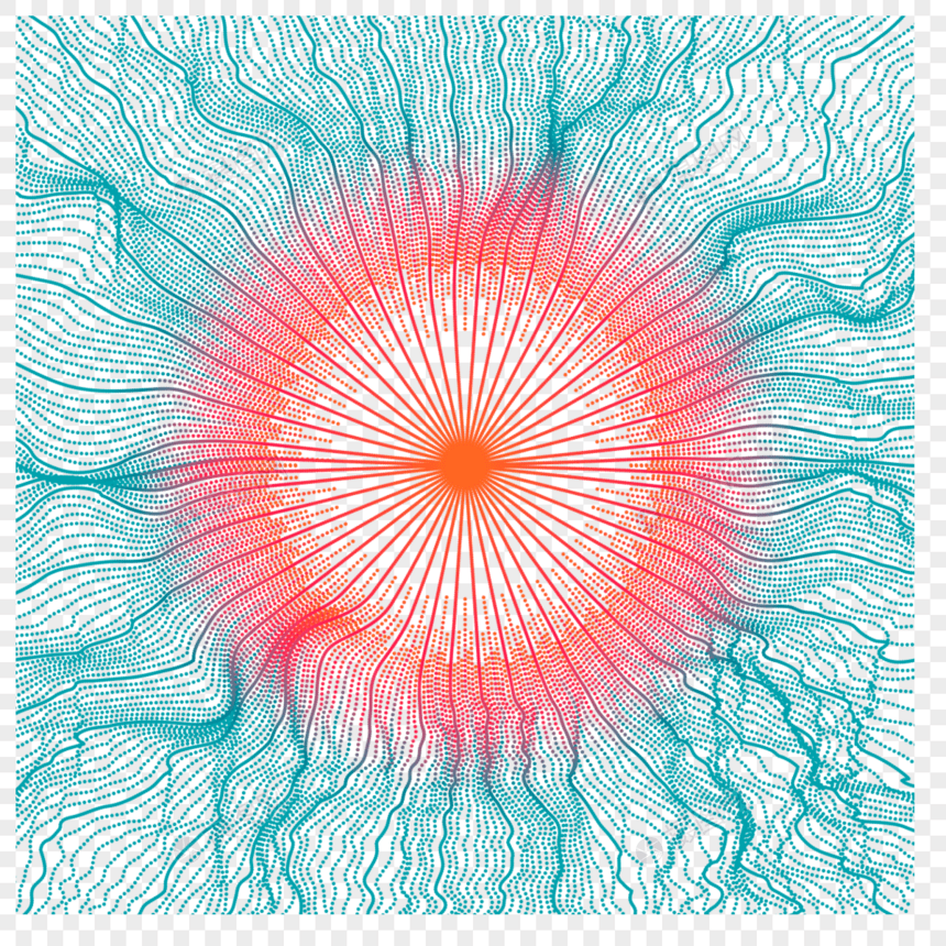 抽象撞色几何红色十字光圈图片