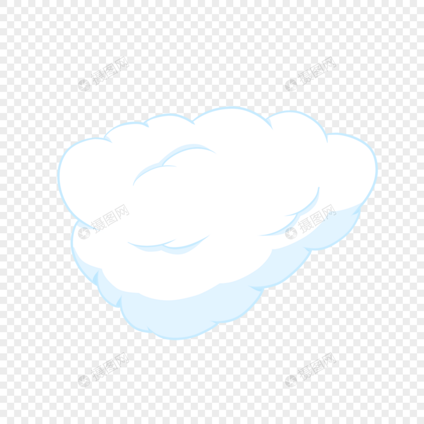 卡通云朵可爱白云图片