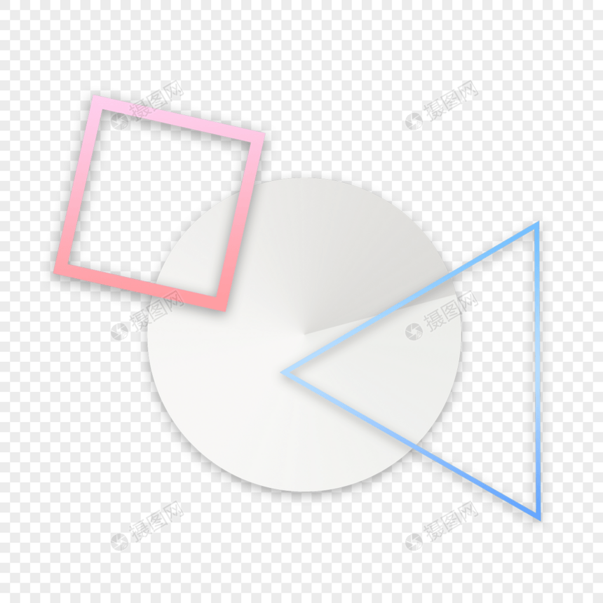 几何线条蓝色三角简单图案图片