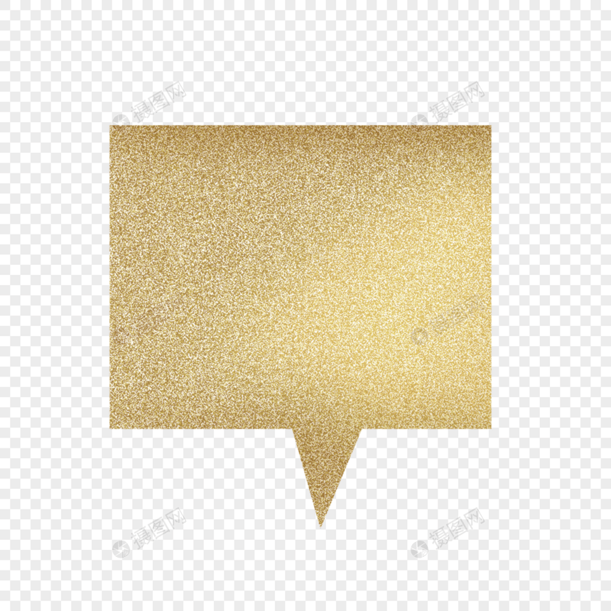 金粉矩形空白对话框图片
