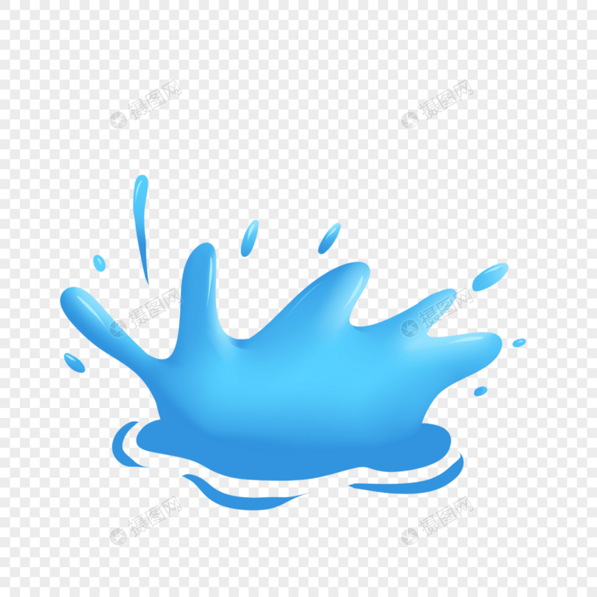 液体水飞溅波纹水滴图片