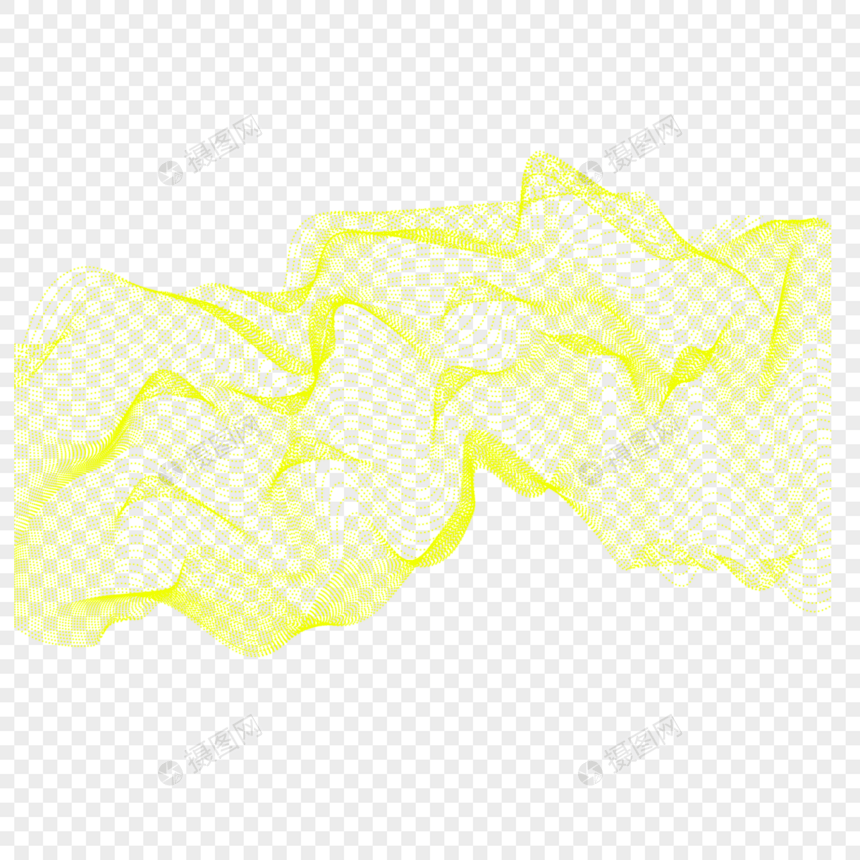 量子科技抽象黄色测绘线条图片