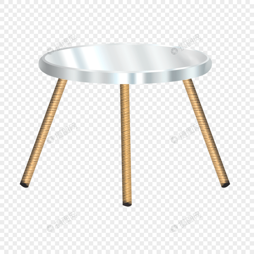 金色桌腿的质感金属桌子图片