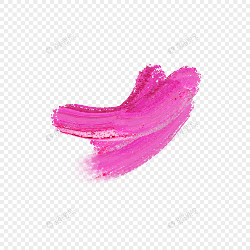 粉色油画颜料质感笔刷图片