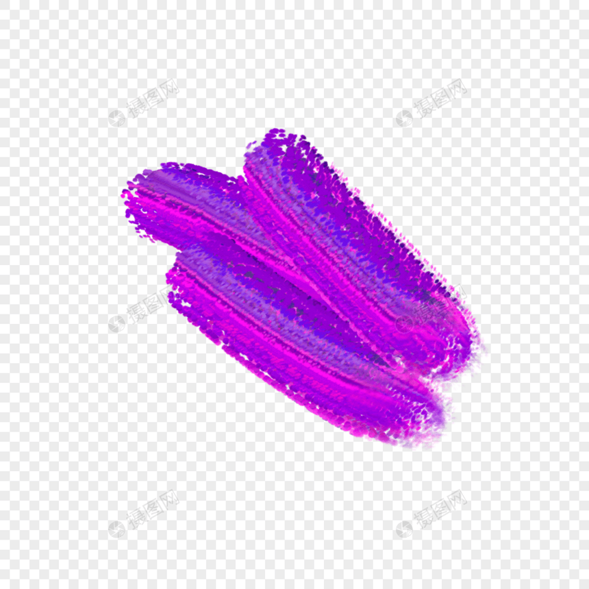 紫色颜料质感笔刷图片