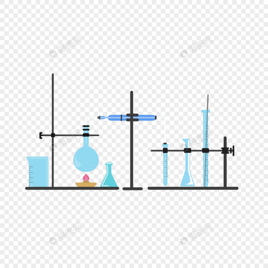 化学烧杯实验教育简约图案图片