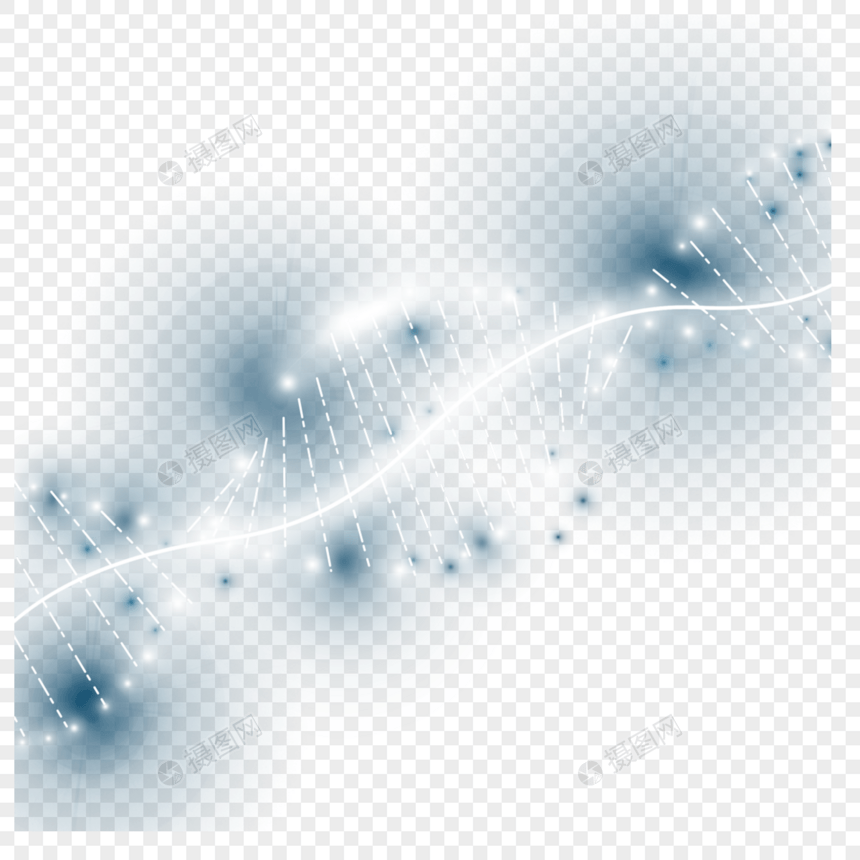 dna分子结构白色螺旋闪光颗粒图片