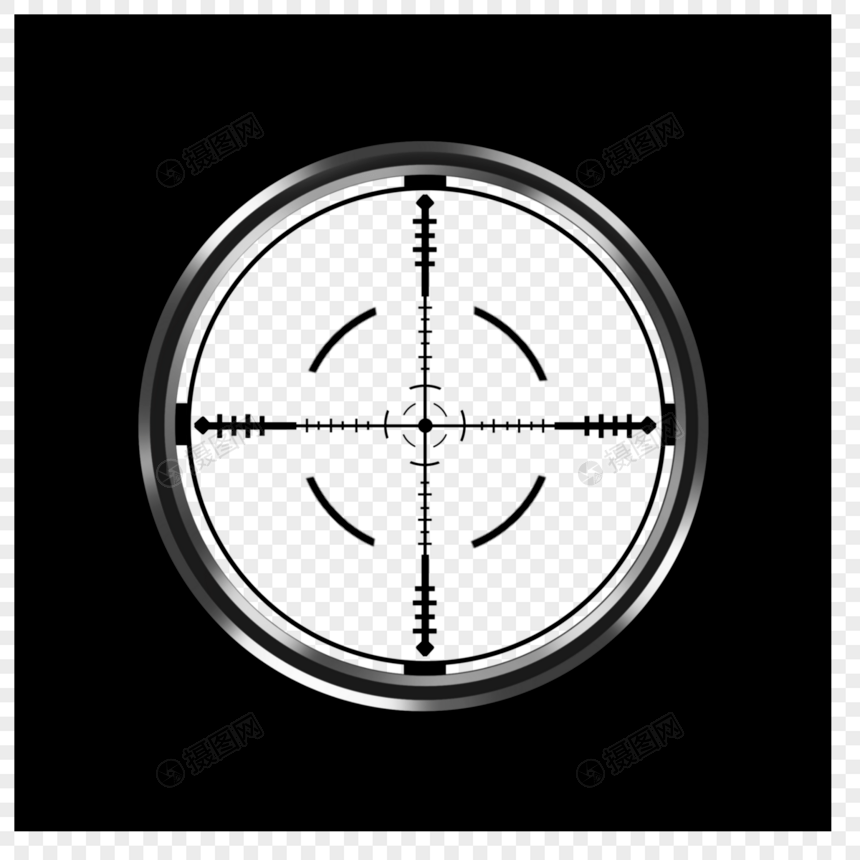 十字线简约瞄准线条图形图片