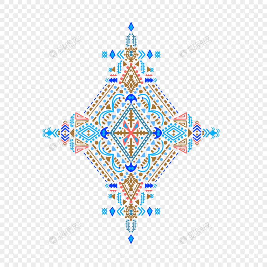 线条纹理阿兹特克墨西哥图案图片