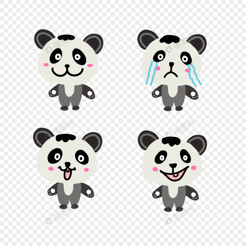 可爱小熊猫卡通表情包图片
