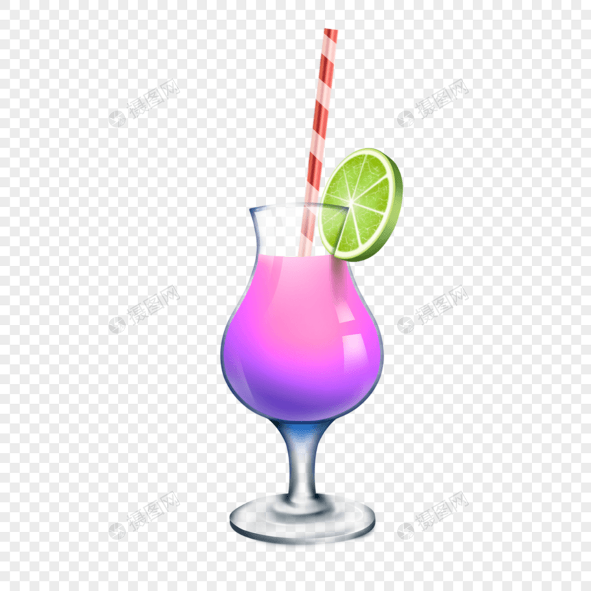 紫色沙滩饮料果汁图片