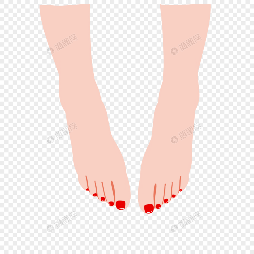 脚趾美容指甲油护理漂亮图片