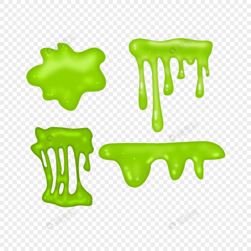 恶心绿色粘液细菌液体图片