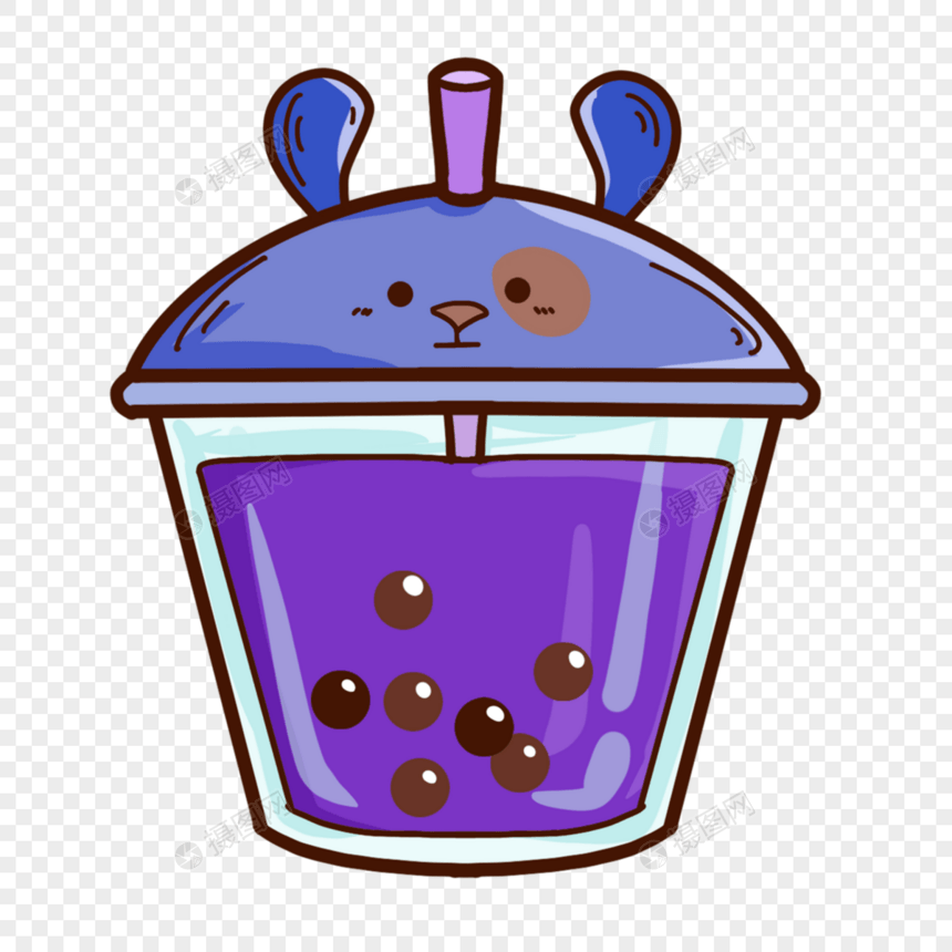 饮料田鼠动物杯子紫色图片图片