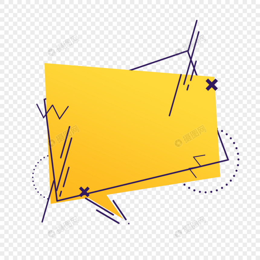 边框几何渐变抽象黄色图片