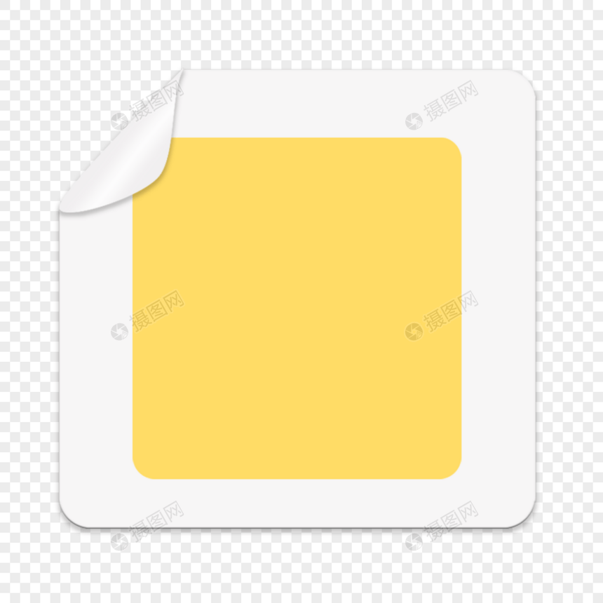 写实贴纸黄白色夹心图案图片