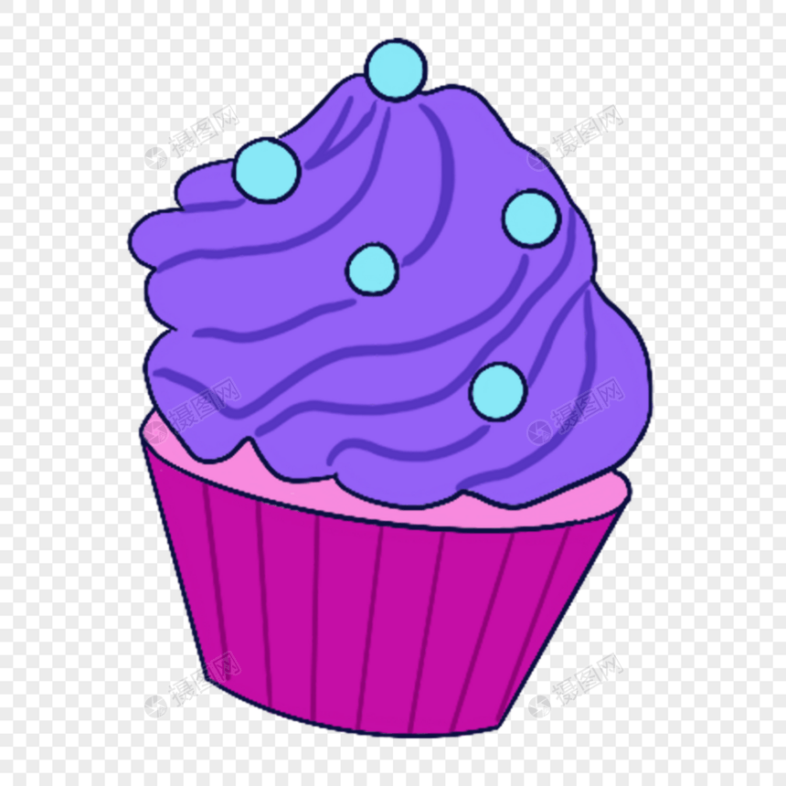 蓝紫色系生日组合糖果蓝莓冰激凌图片
