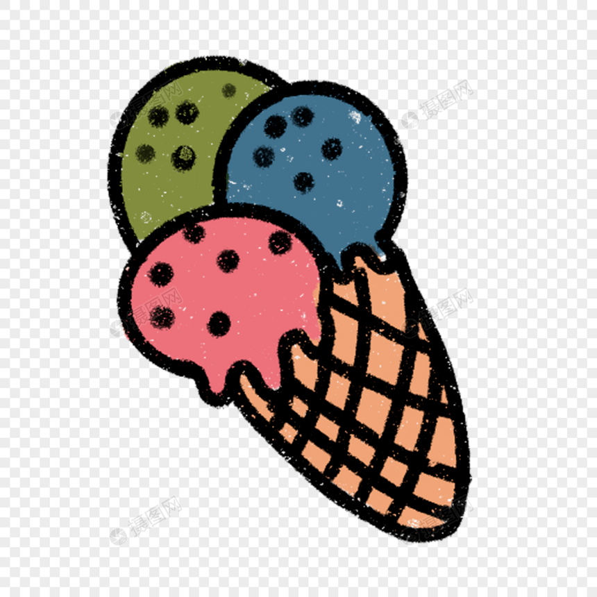 卡通夏季美味甜筒冰激凌图片