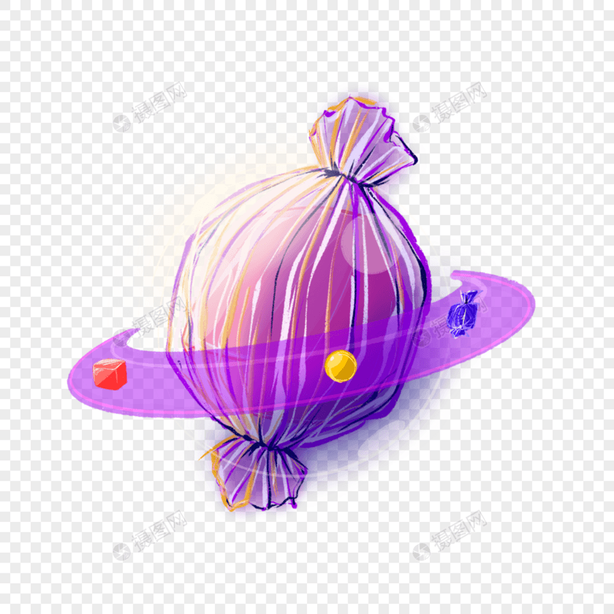 紫色糖果食物星球图片