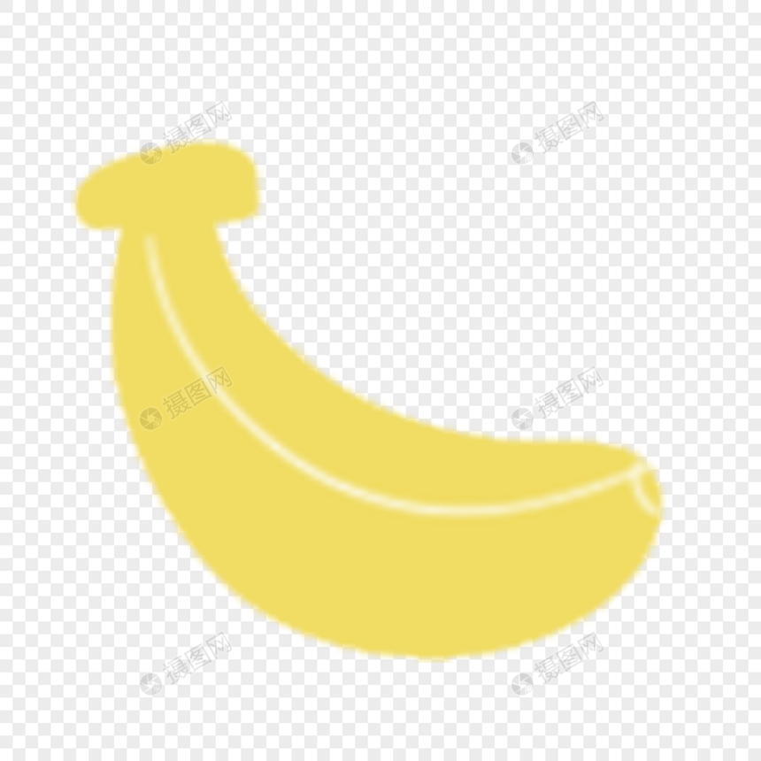 黄色香蕉卡通剪贴画图片