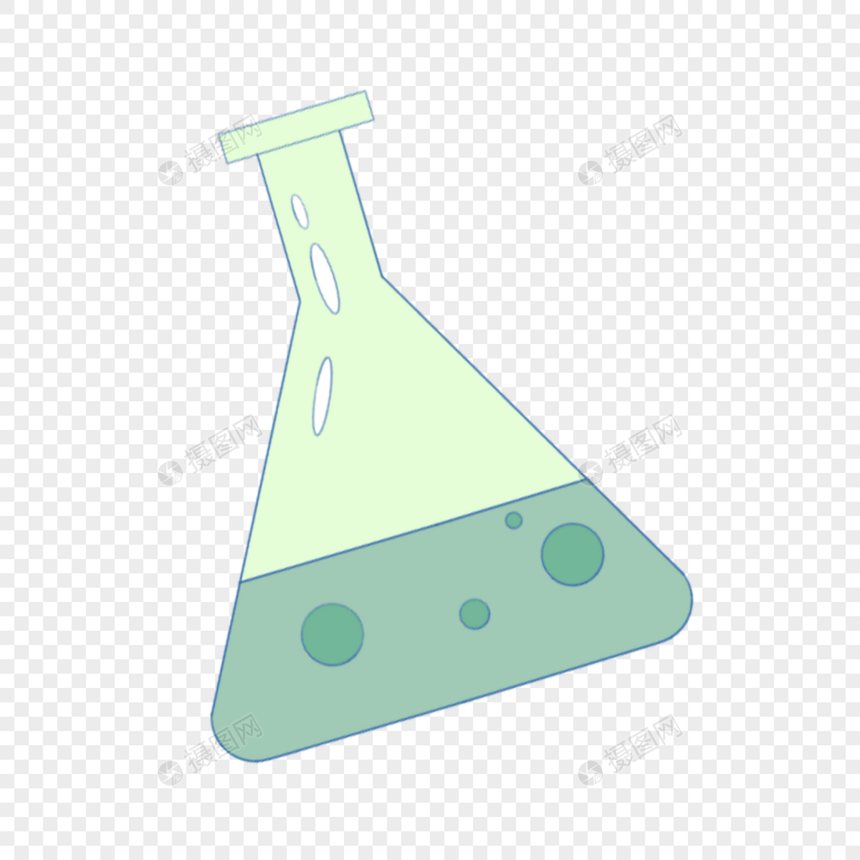 科学教育元素冒泡的液体量杯图片